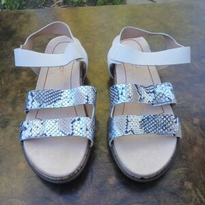 Vionic  Snake Print Strappy Sandals